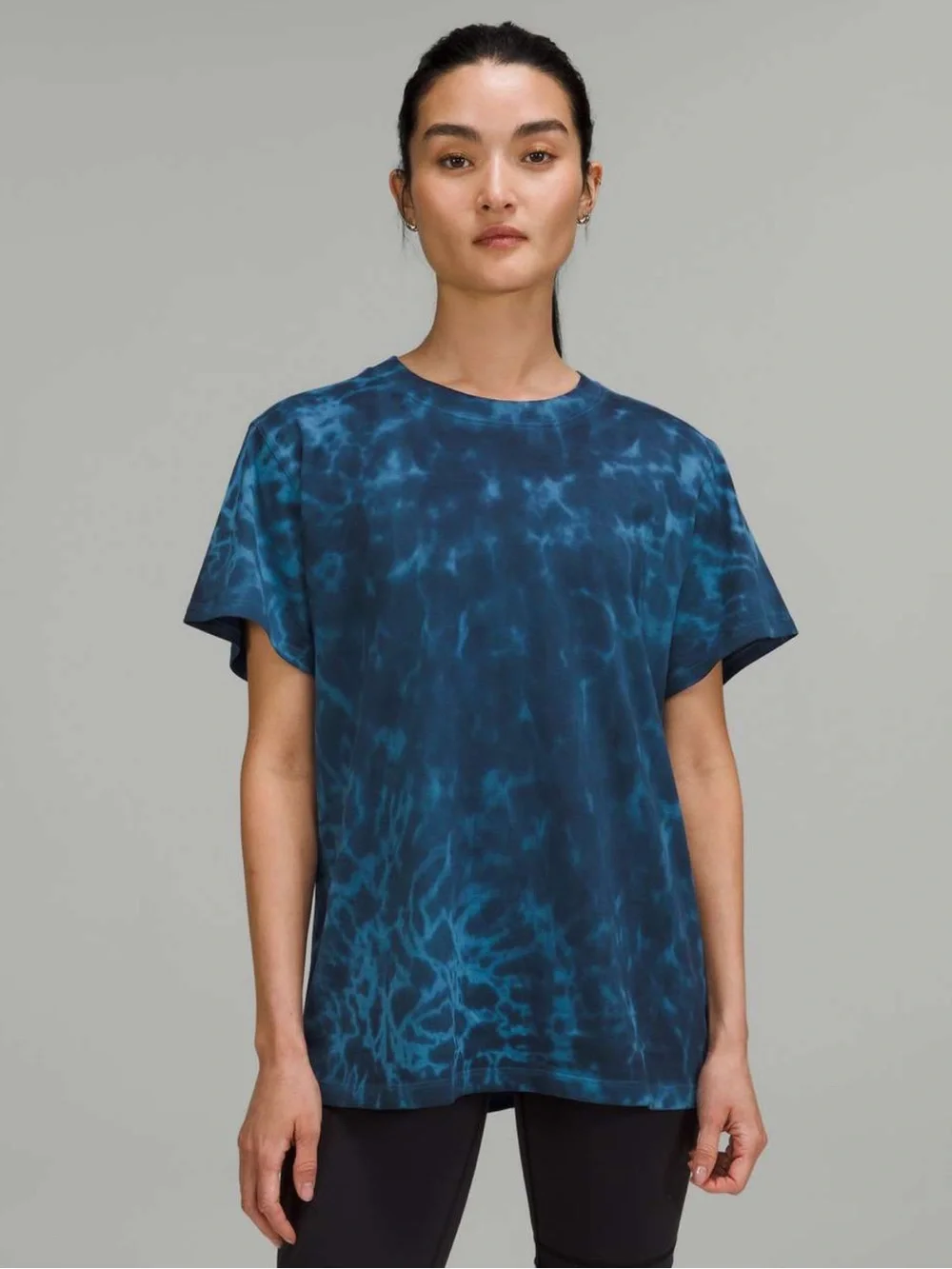 Lululemon All Yours Cotton T-Shirt Tie Dye size 6